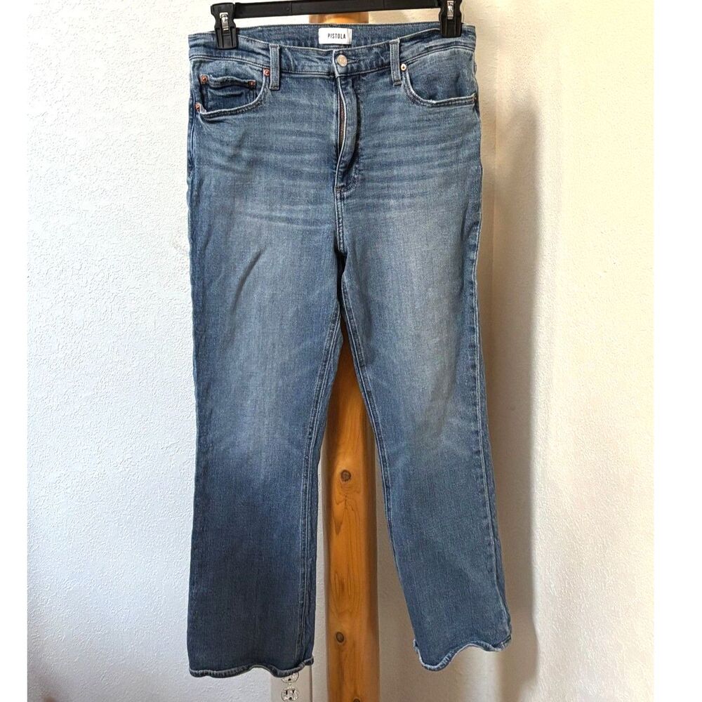 Pistola Krista High Rise Slim Boot Jeans Women's Size 31 Medium Wash Denim